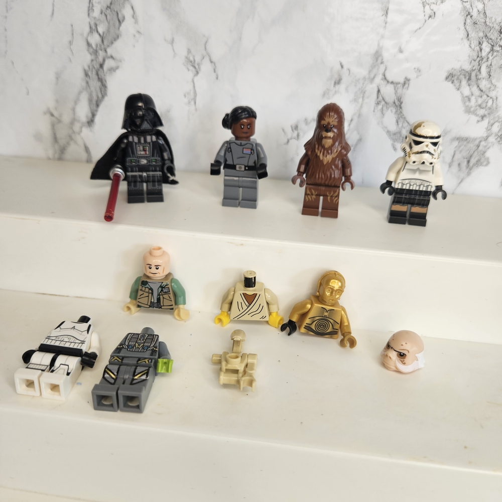 Lego Star Wars Character Minifigure Set - Black, Brown, White